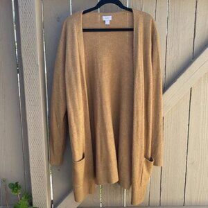 Women's Old Navy Caramel / Tan Open Cardigan Sweater Size Xl